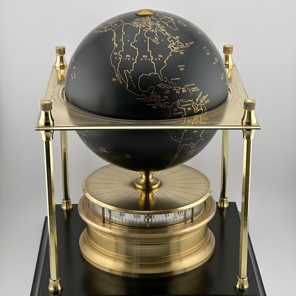 Vintage Imhof Globe Clock built for The Royal Geographical Society c. 1979